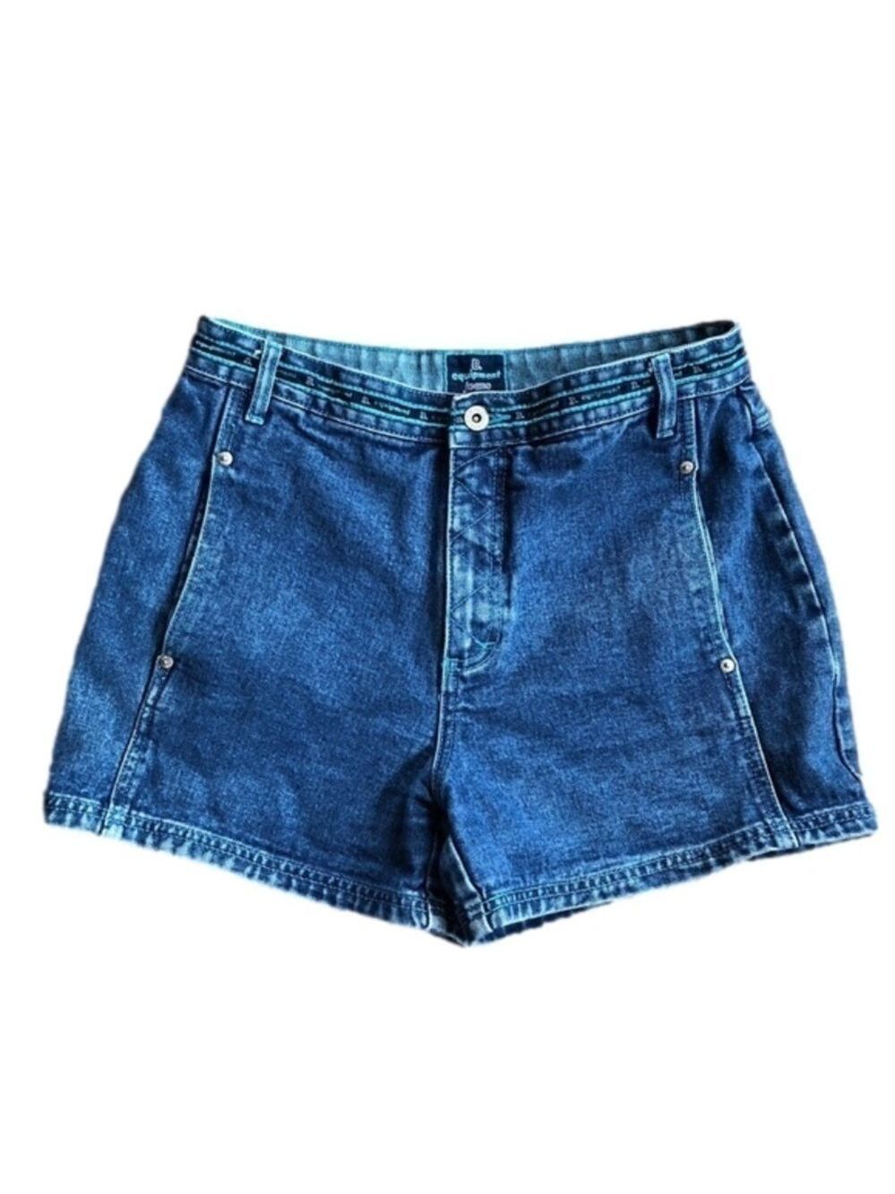 VINTAGE B. Equipment high waist denim mom jeans shorts size 11